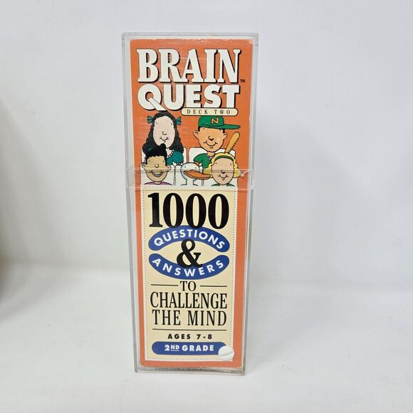 Brain Quest Quiz Flash Cards Lot of 3 2nd Grade 3rd Grade Ages 7 to 9 Unused - Picture 16 of 16